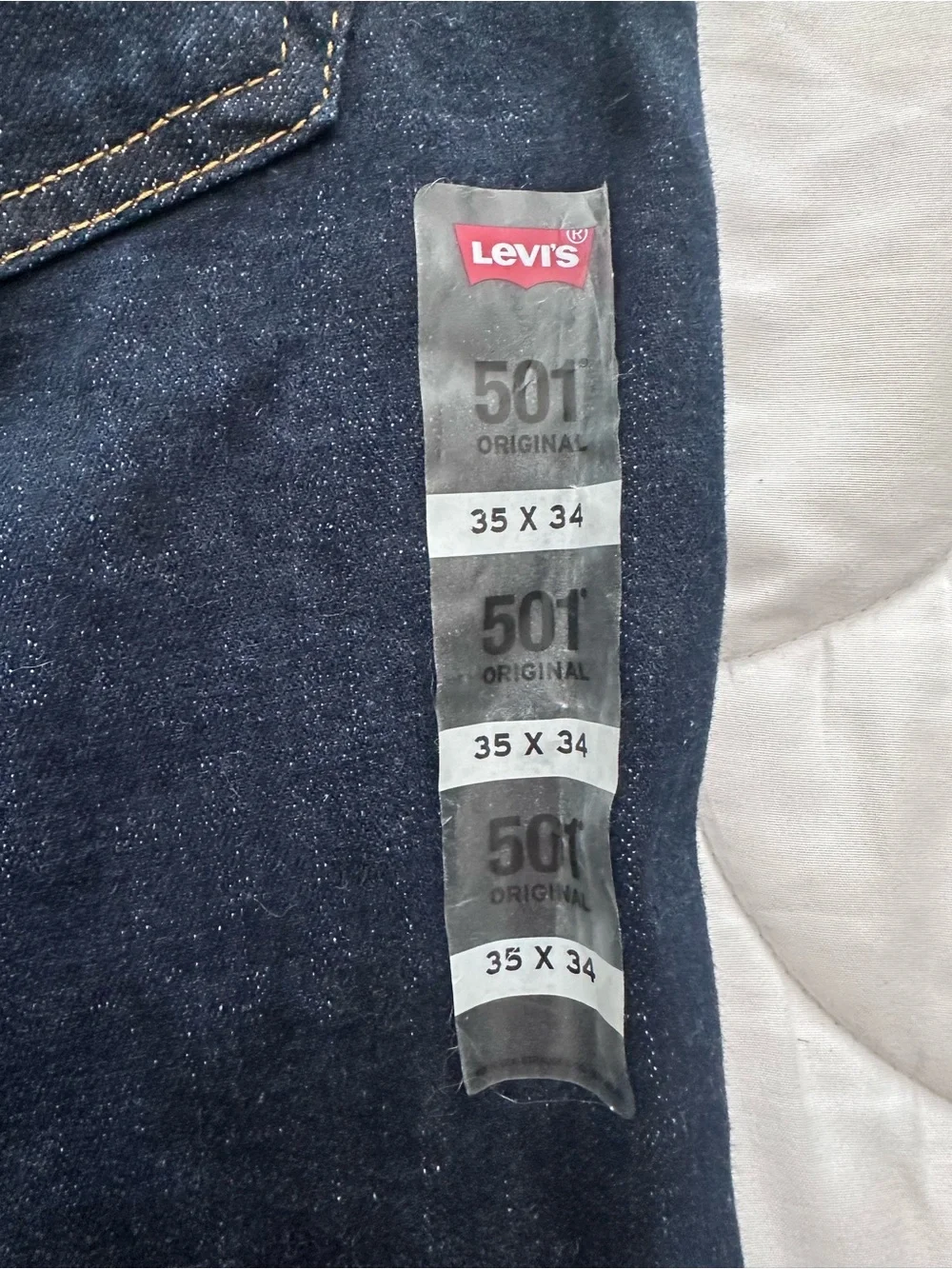 Levi's Straight-Leg Jeans Waist 35 Length 34 - Picture 5 of 8